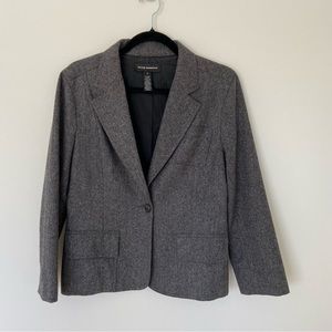 Club Monaco Wool Blazer in Charcoal Grey size 10